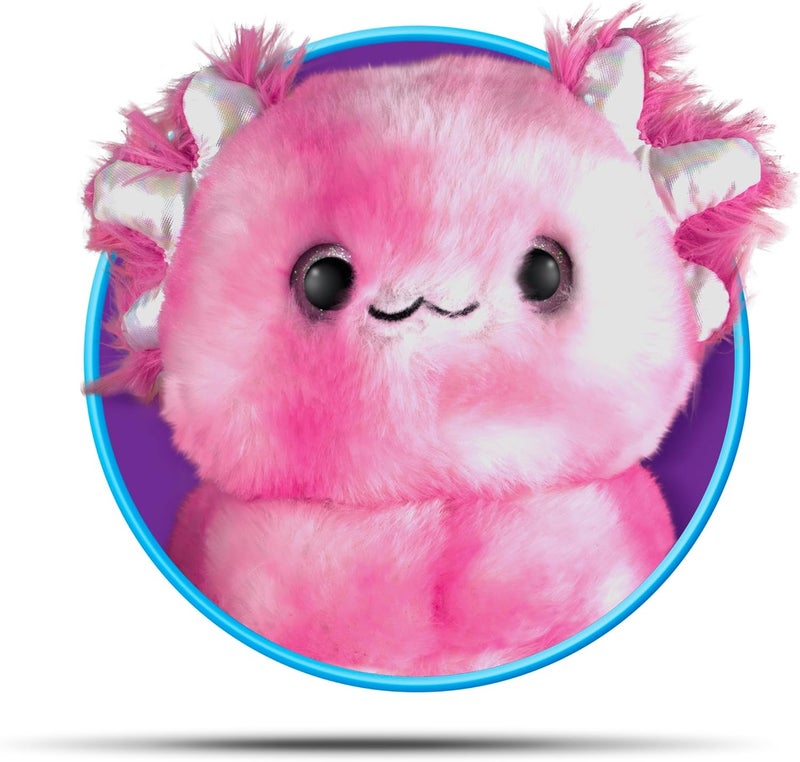 Cloudz Kids Super Soft N' Cuddly Animal Airplane Travel Neck Pillow! Keep Children Comfy and Supported with a Buddy While Traveling or just Resting at Home - Pink Axolotl - Image 2